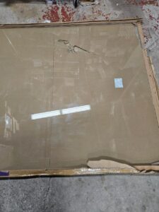 GlassWarehouse 60in x 78in Frameless Fixed Shower Panel in Brushed Nickel