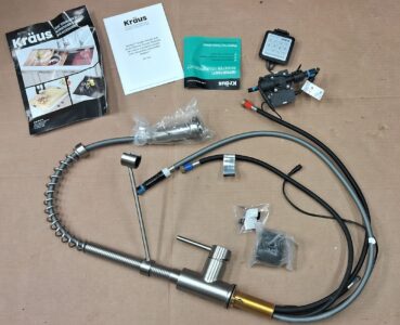 Kraus Steel faucet professional product photography