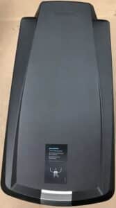 Simplehuman 40 liter slim kitchen step trash can with secure slide lock in black