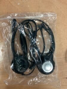 Wantek telephone headset with noise cancelling microphone for landline phones