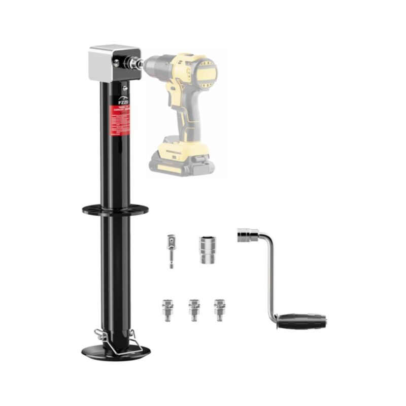 FZZD a-frame trailer jack in heavy-duty steel with 23 inch lift