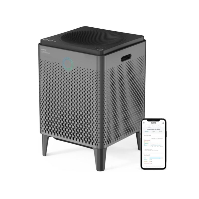 Coway true hepa air purifier in graphite with smart Alexa compatibility