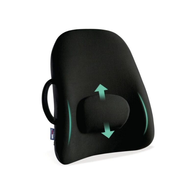 Obusforme lowback backrest support in black ergonomic design