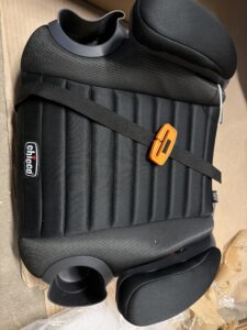 Chicco backless booster car seat in Knight Black for kids 40-110 lbs