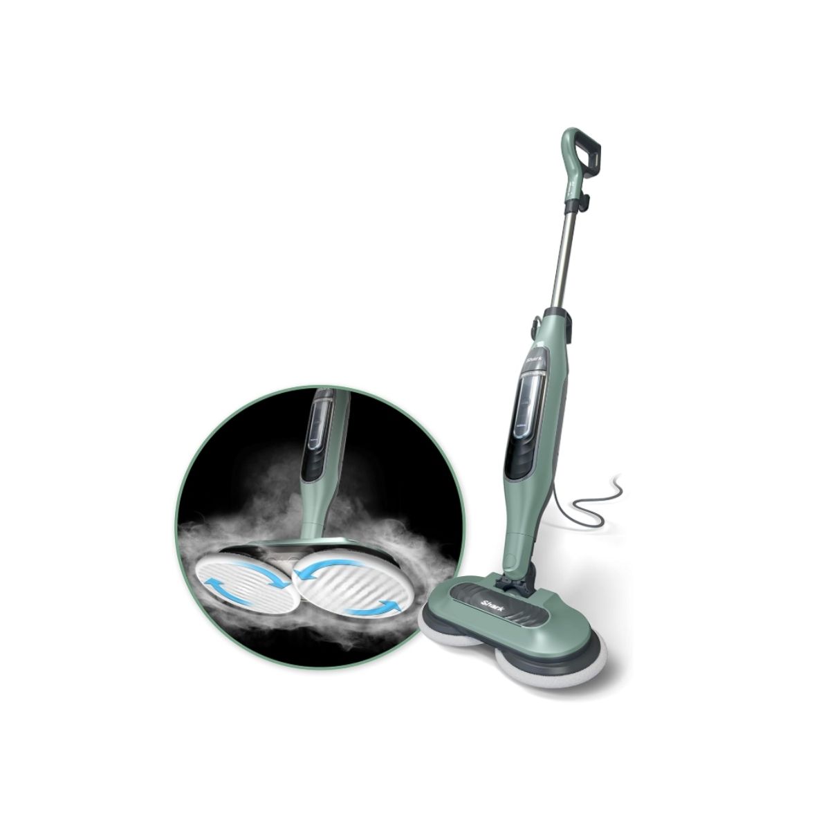 Steam Scrub Mop - Shark S7000C Shark steam scrub mop in white and blue design