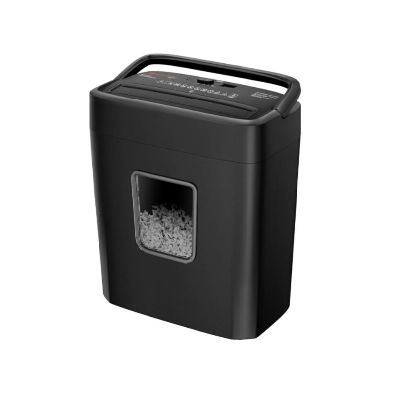 Bonsaii crosscut paper shredder in black with 4.2 gallon bin