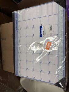 Blueline monthly desk pad calendar in 2025 edition for easy scheduling