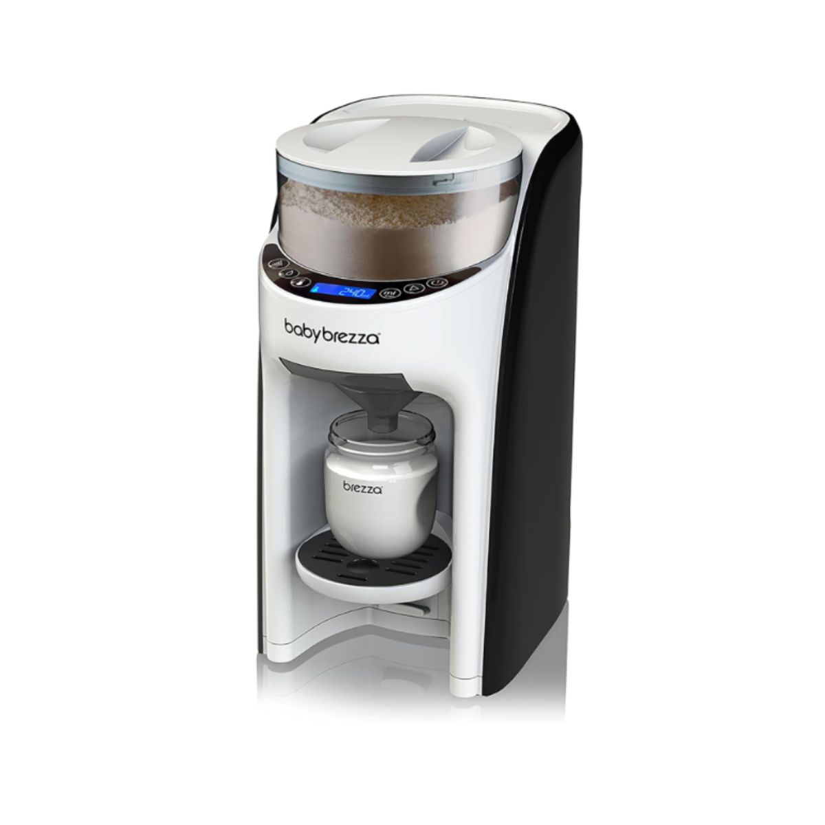 Formula Dispenser Machine - Baby Brezza WiFi Advanced Baby Brezza formula dispenser machine automatically mixes warm formula bottles