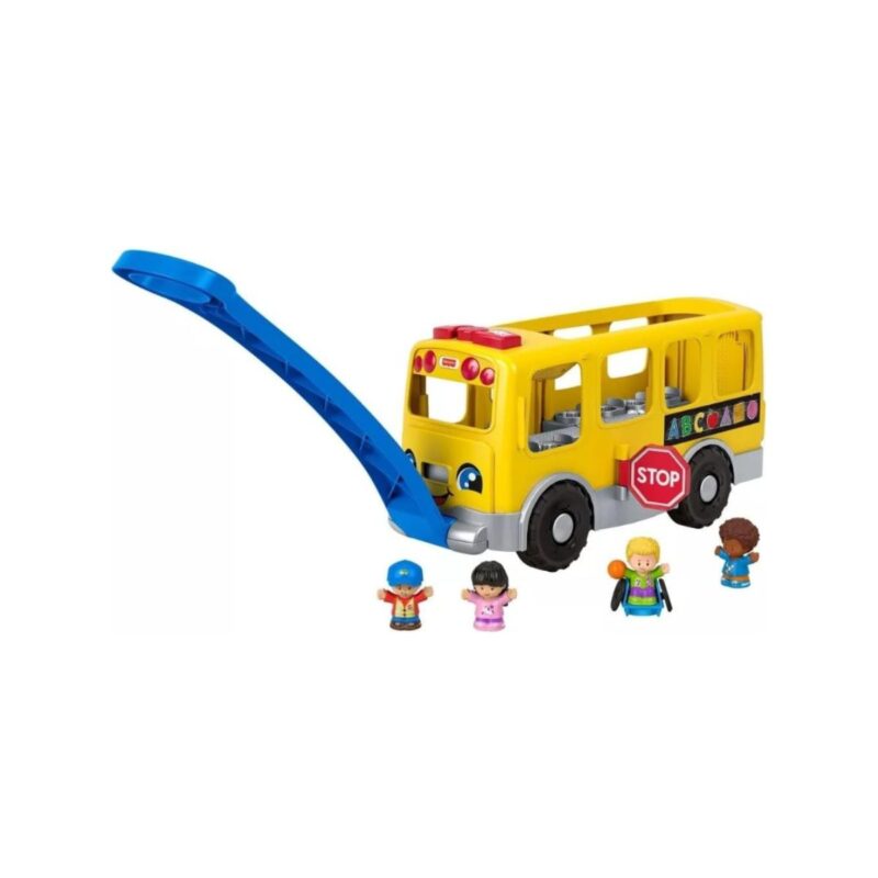 Fisher-Price toddler learning toy big yellow bus musical pull-along vehicle for kids
