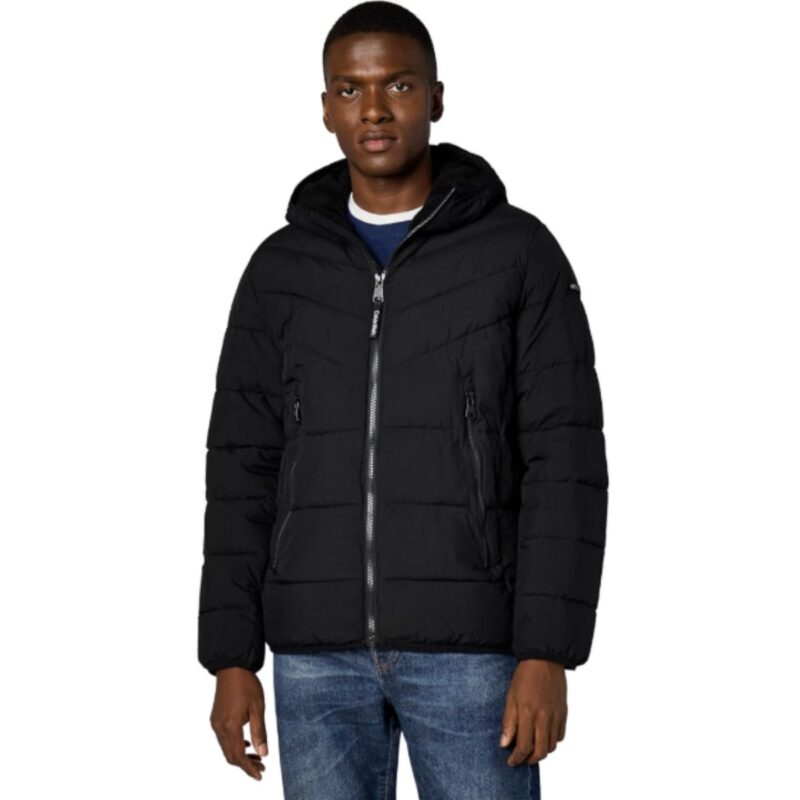 Calvin Klein sherpa lined puffer jacket in black with quilted design