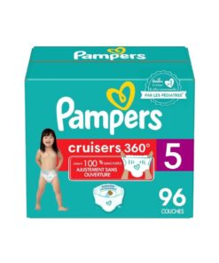 Pampers pull on diapers in size 5 with 360 degree stretchy waistband
