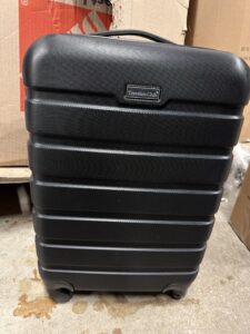 Travelers Club 20 inch carry on luggage in black finish