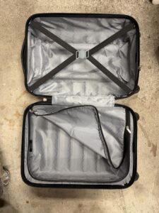 Travelers Club 20 inch carry on luggage in black finish