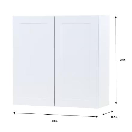 Hampton shaker style kitchen cabinet in grey finish