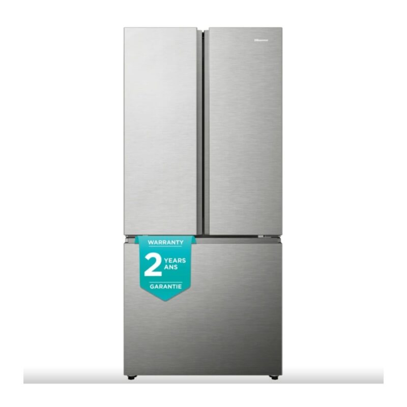 Hisense french door refrigerator in stainless steel finish
