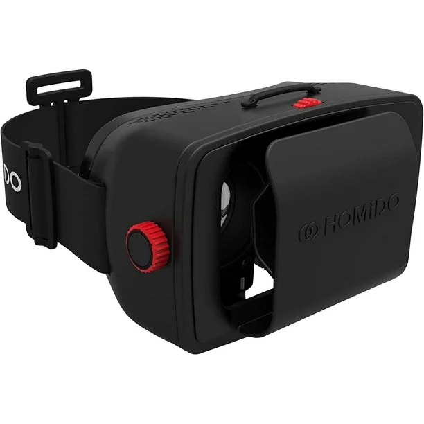 Homido virtual reality headset in black ergonomic design