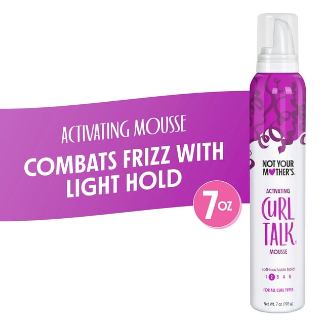 Not curl activating mousse for lightweight hold in professional product photography
