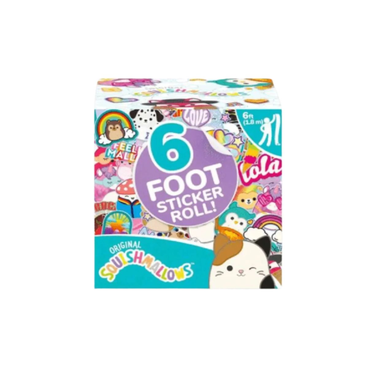 Sticker Roll - Squishmallows 6 Foot Squishmallows sticker roll in colourful 6 foot design