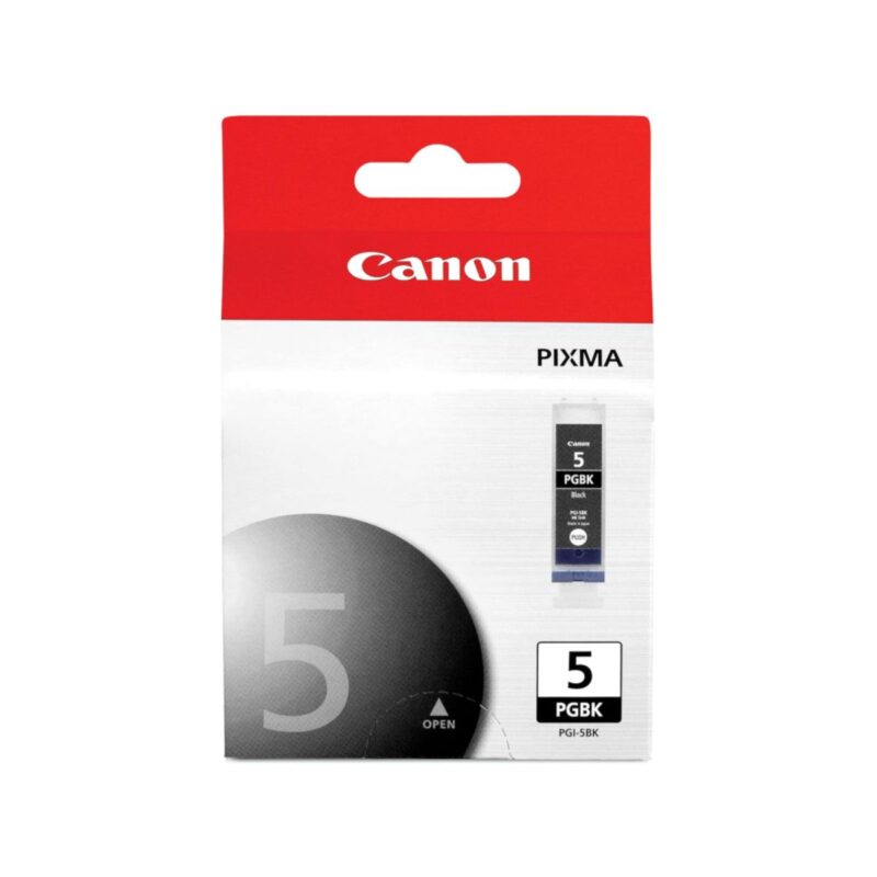 Canon black ink cartridge in professional product photography