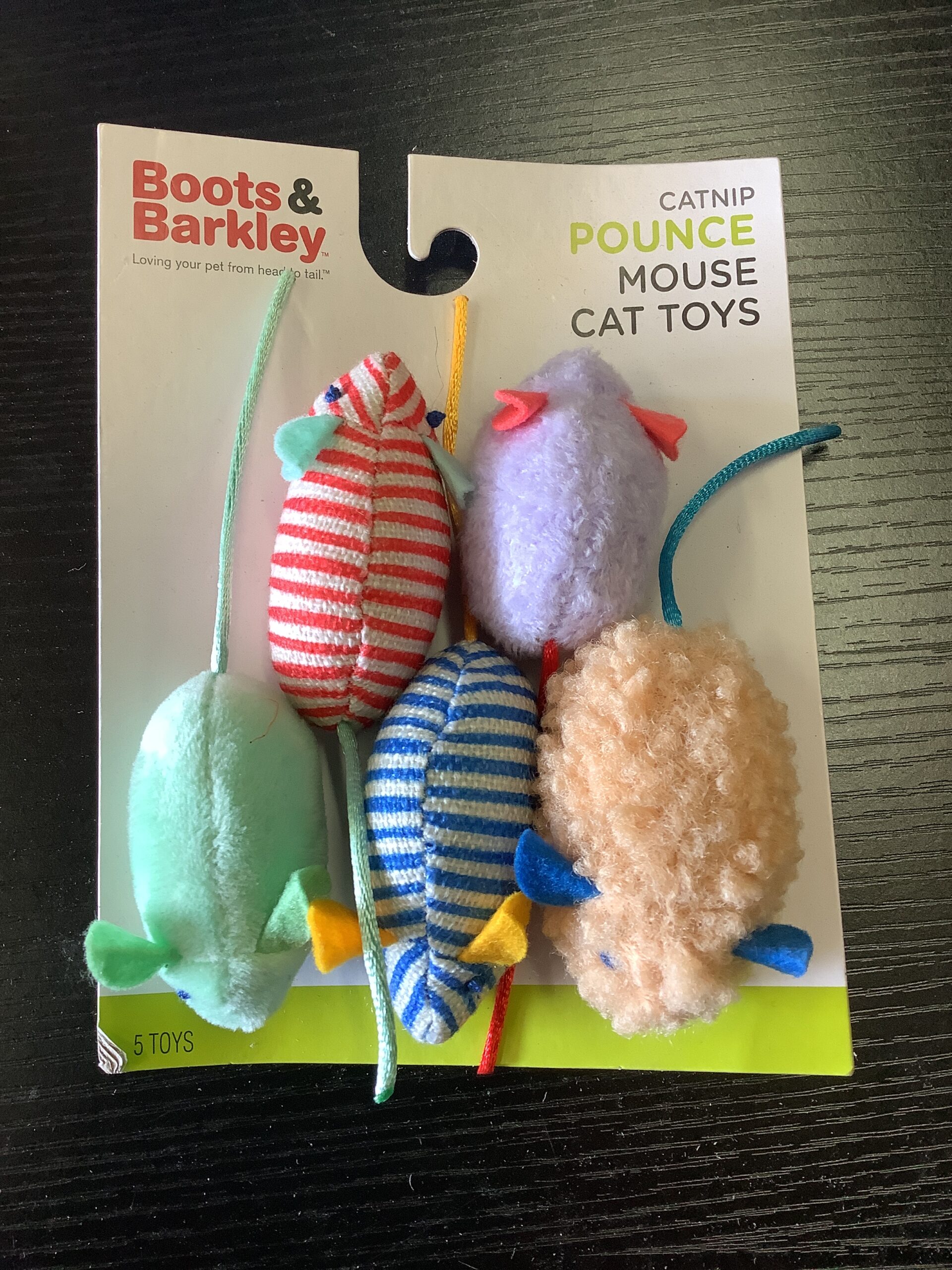 Shudyear cat mouse toys in 5-piece set with catnip attractant