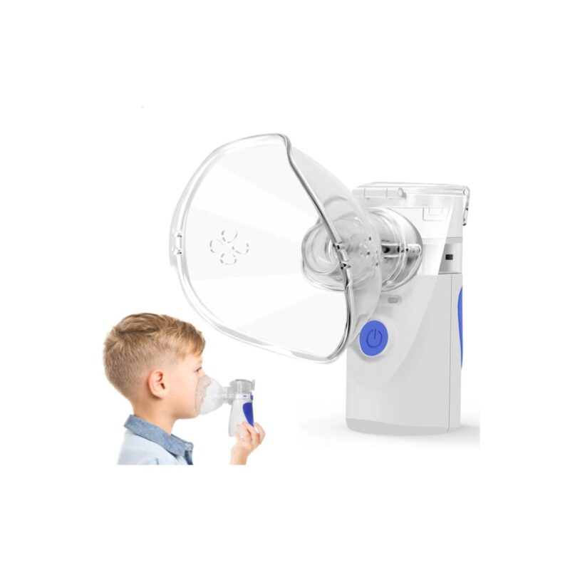 Mesh mesh nebulizer handheld inhaler machine in compact white design