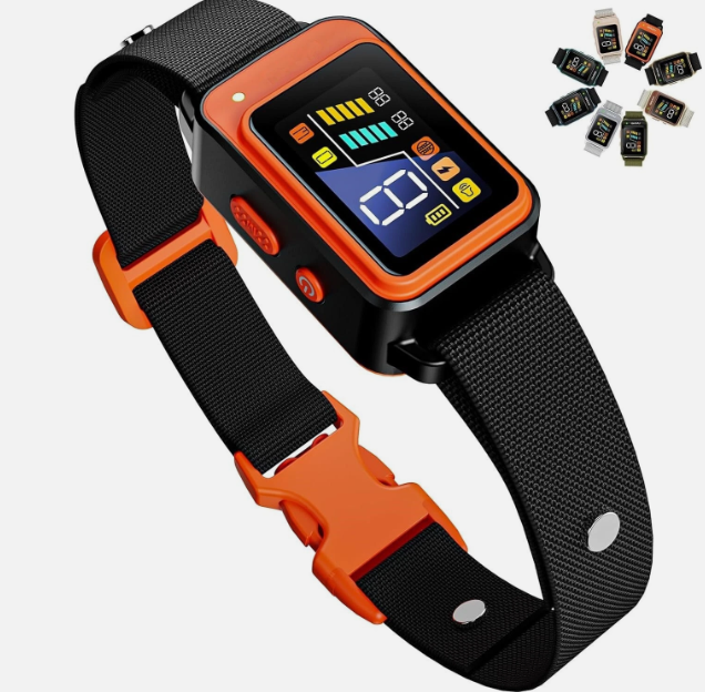 Dog bark collar in smart rechargeable design