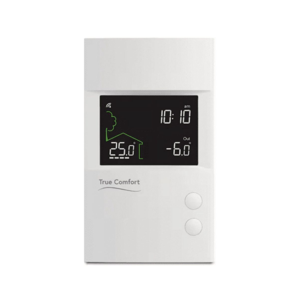Programmable Thermostat - True True programmable thermostat in sleek white finish