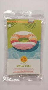 Sun Squad™ inflatable swim tube in rose gold colour