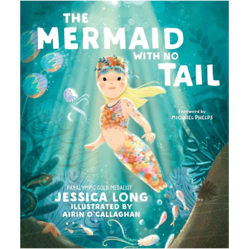 The mermaid with no tail book cover in vibrant colours