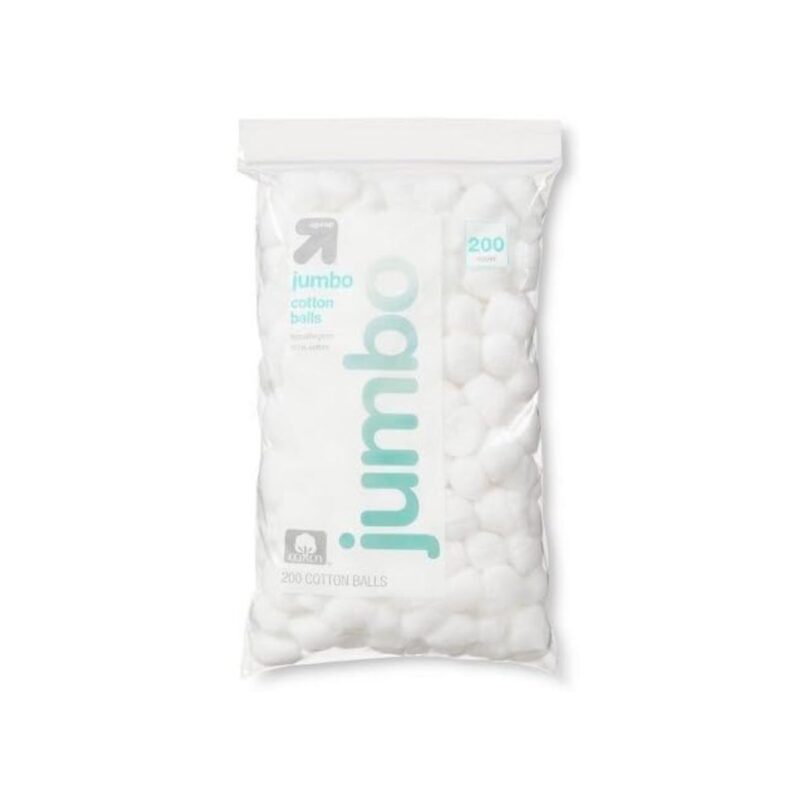 Jumbo jumbo cotton balls in white fluffy texture