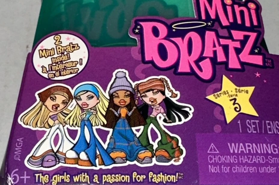2024 mini bratz blind box featuring collectible figures in teal packaging