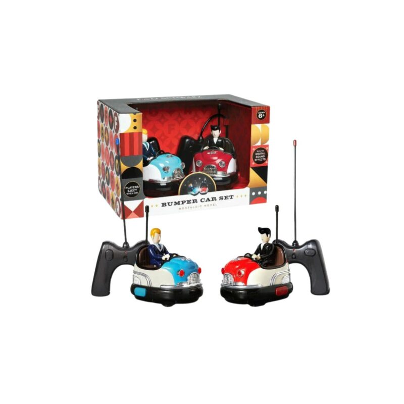 Fao remote control bumper car set in retro style