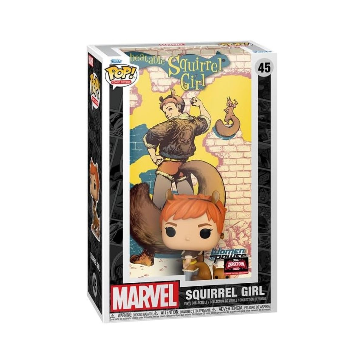 Funk Pop Comic Covers - Funko The Unbeatable Squirrel Girl #6 Funko funk pop comic covers The Unbeatable Squirrel Girl figure in exclusive protective case