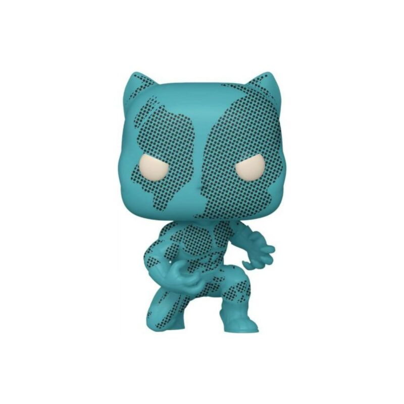 Funko pop black panther collectible in retro reimagined style