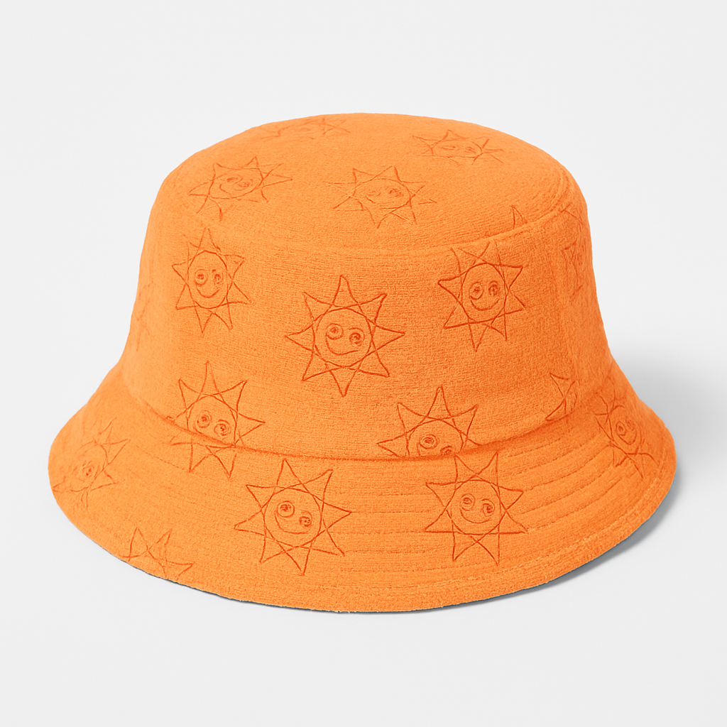 Cat baby hat in pink gingham baseball style