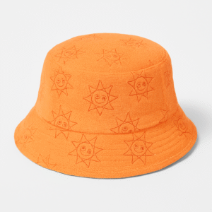 Cat baby hat in pink gingham baseball style