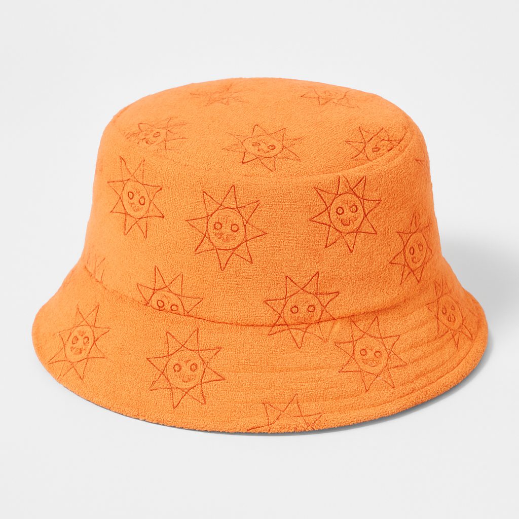 Cat baby hat in pink gingham baseball style