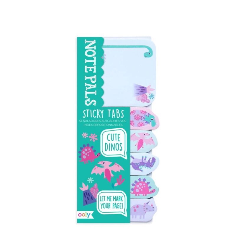 Ooly sticky tabs with cute dino designs