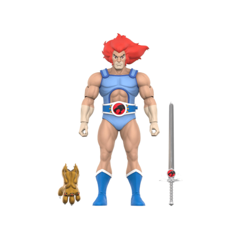 Super7 lion-o action figure in premium paint detailing