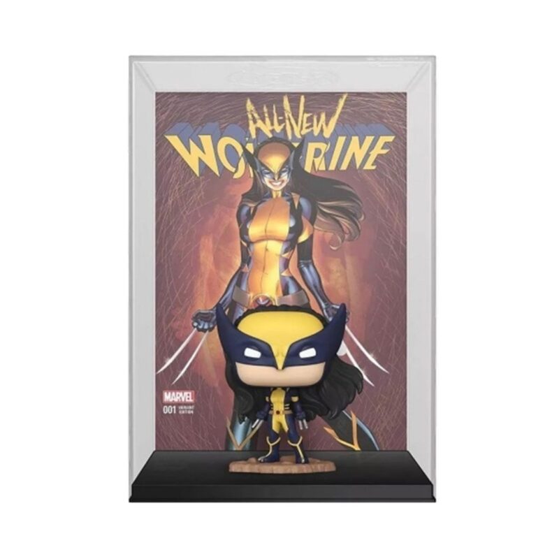 Funko funko pop wolverine figure in yellow and black suit