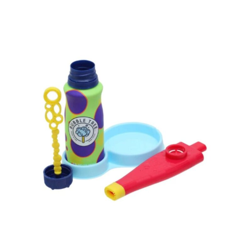 Bubble kazoo sound maker in bright playful design