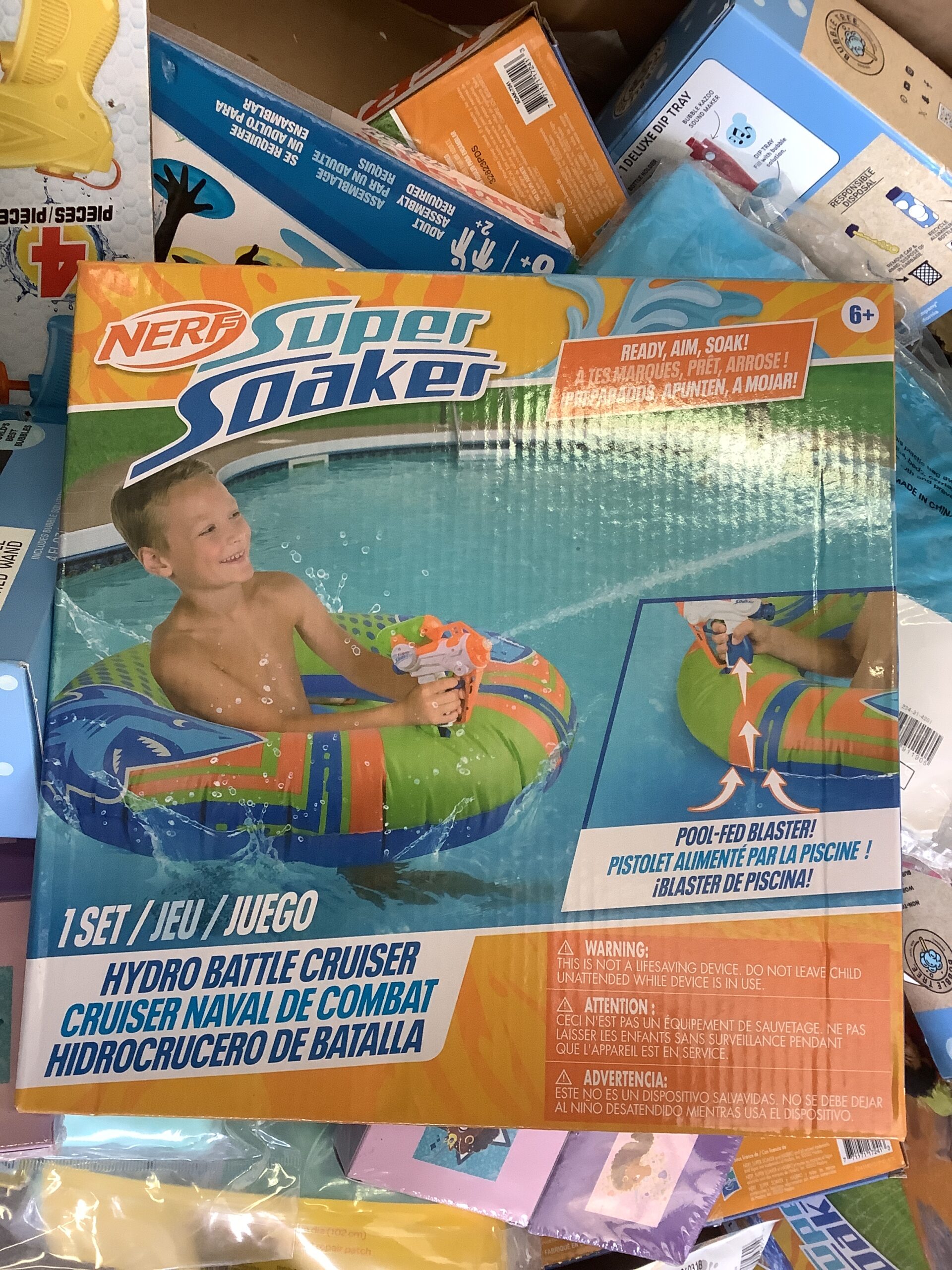 New inflatable pool float in bright colourful design