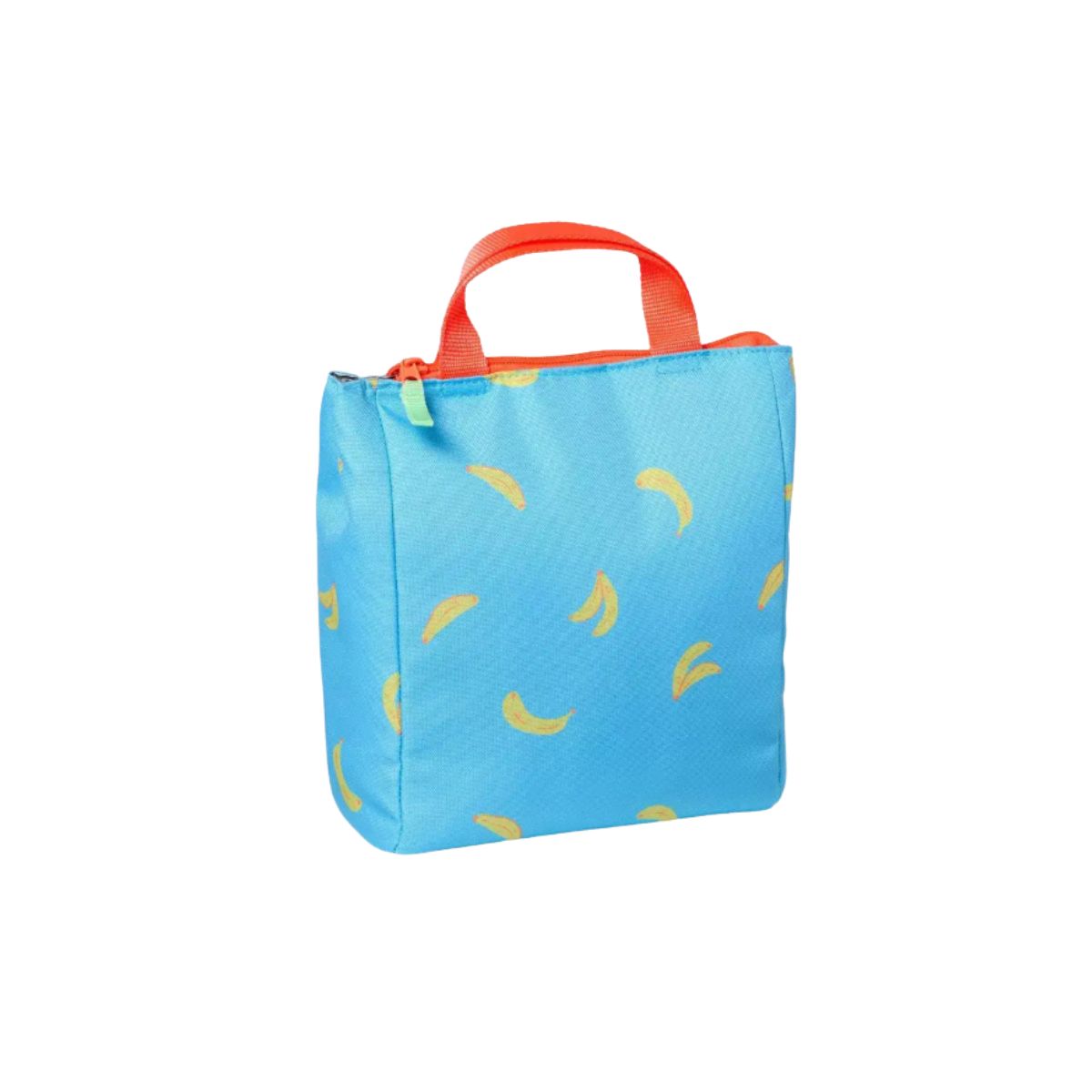 Kids Lunch Bag - Cat Banana Blue Cat kids lunch bag in banana blue with cute character design
