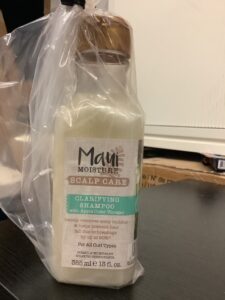 Maui clarifying shampoo in refreshing bottle with natural ingredients