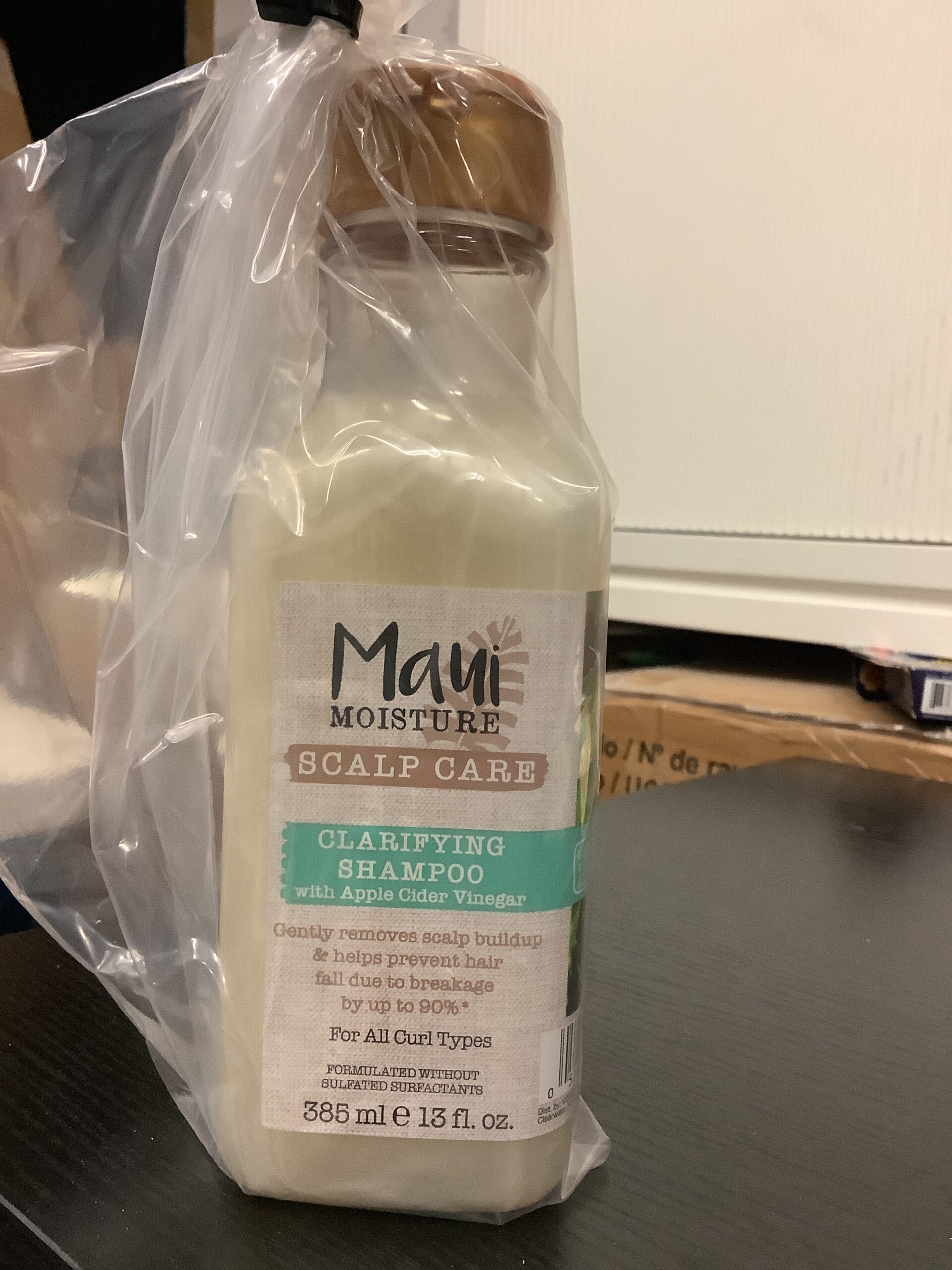 Maui clarifying shampoo in refreshing bottle with natural ingredients
