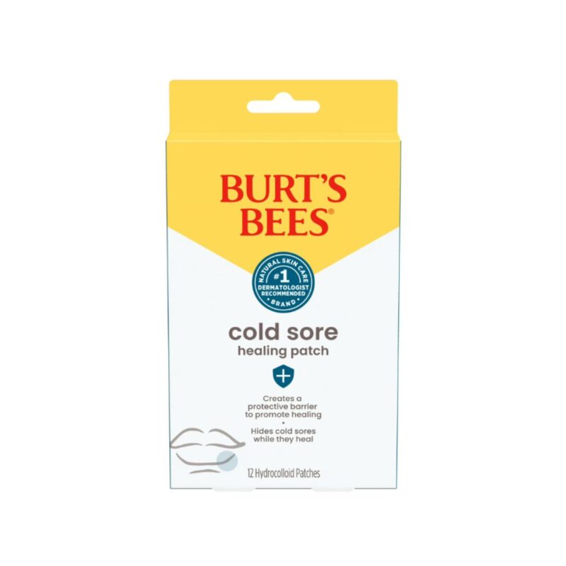 Burts Bees cold sore healing patches in clear discreet design