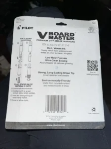 Pilot sustainable dry erase markers in assorted colours