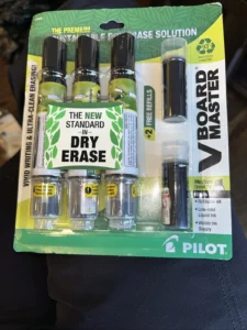Pilot sustainable dry erase markers in assorted colours