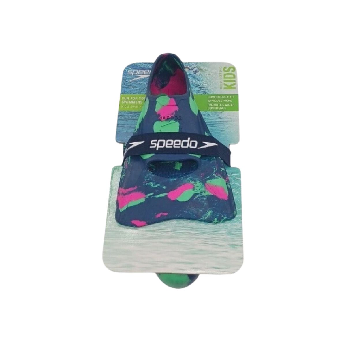 Swim Fin Shoes - Speedo Blue Pink Kids Speedo swim fin shoes in blue and pink for kids