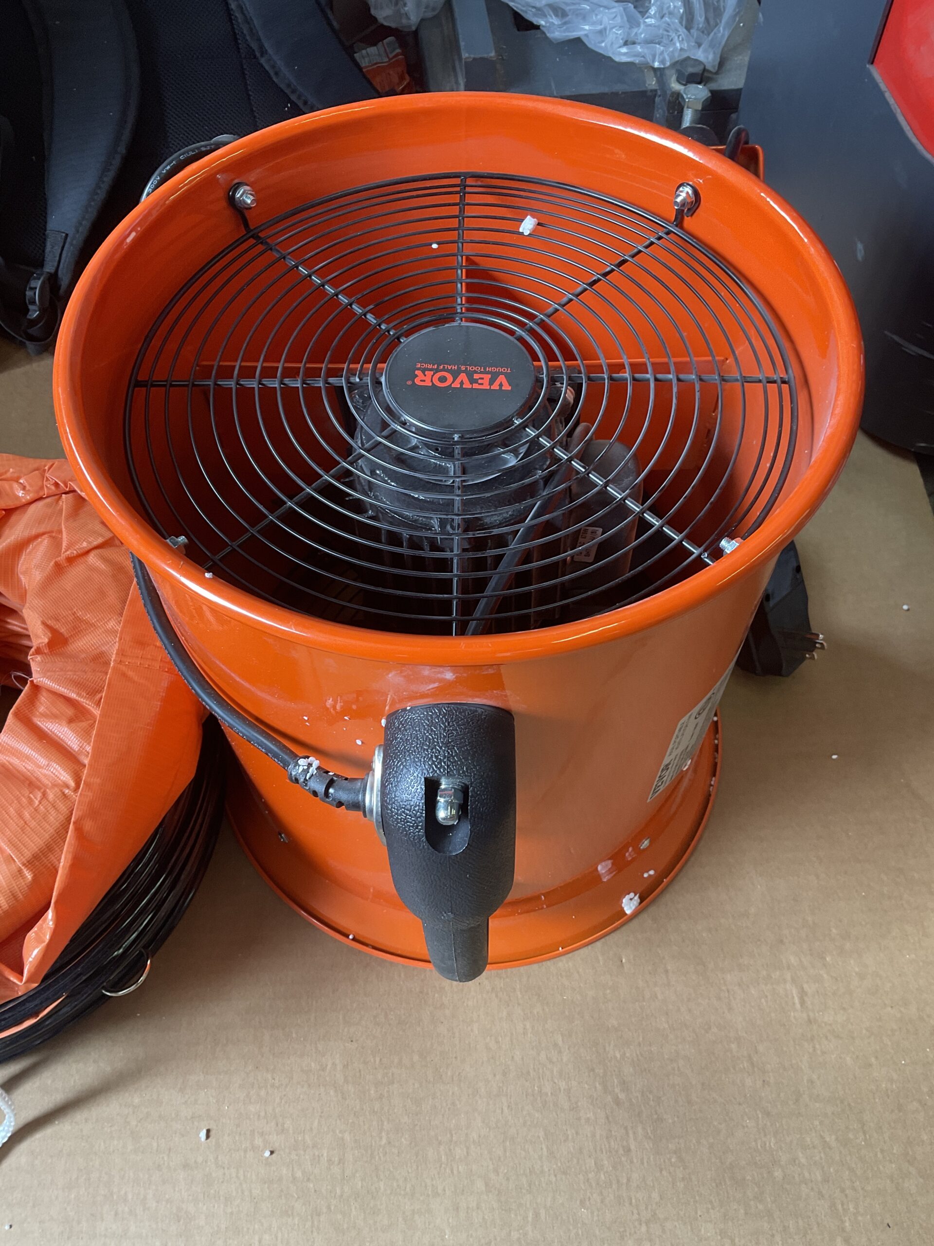 Vevor portable ventilator fan in industrial steel finish
